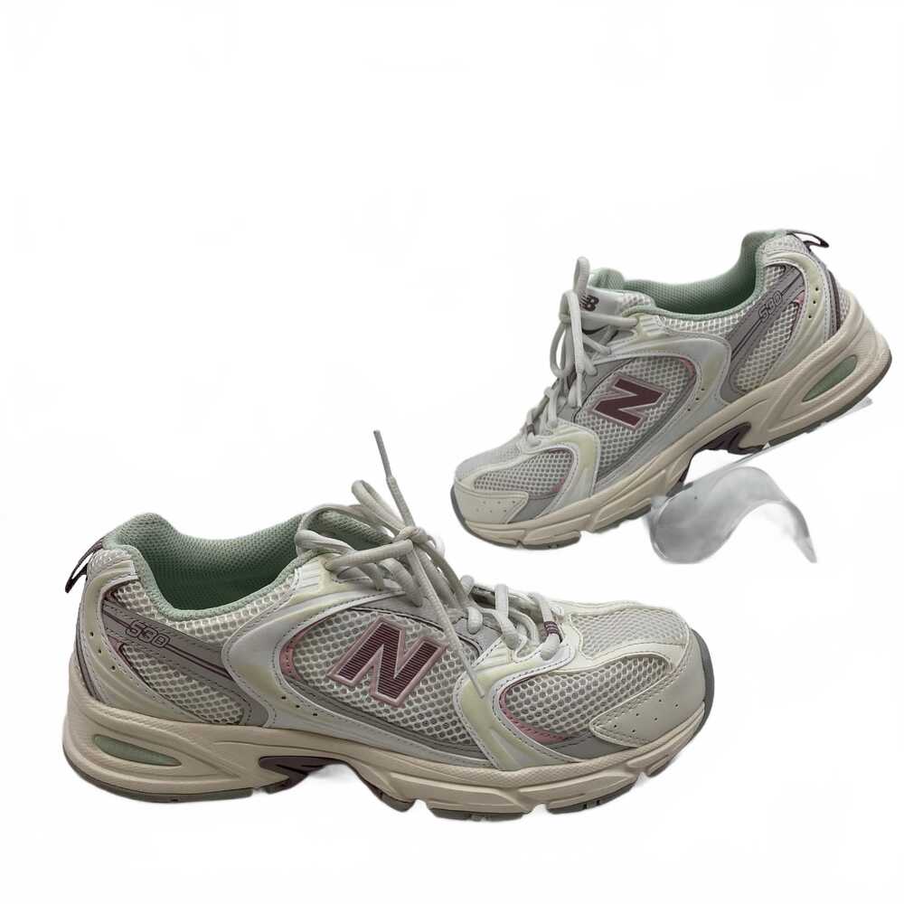 New Balance White & Pink Classic Sneakers | Men's Size 8